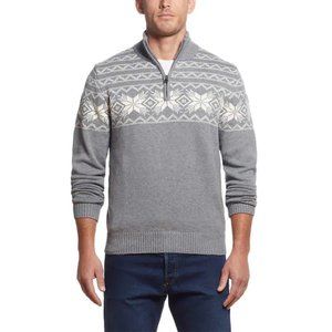 NWT Weatherproof Vintage Men's 1/4 Zip Holiday Sweater